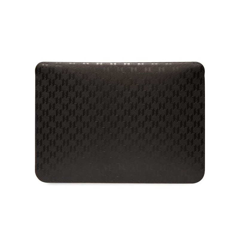 Karl Lagerfeld Saffiano Monogram Ikonik dėklas 16" nešiojamam kompiuteriui - juodas