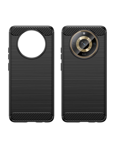 Lankstus anglies rašto dėklas, skirtas Realme 11 Carbon Case - juodas Lankstus anglies rašto dėklas, skirtas Realme 11 Carbon Case - juodas