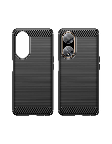 Lankstus anglies rašto dėklas, skirtas Oppo A98 5G Carbon Case - juodas