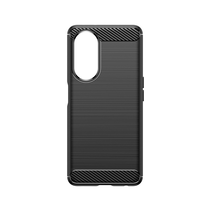 Lankstus anglies rašto dėklas, skirtas Oppo A98 5G Carbon Case - juodas