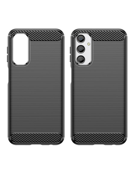 Lankstus anglies rašto dėklas, skirtas Samsung Galaxy M34 Carbon Case - juodas