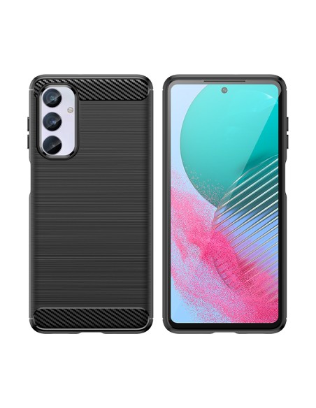 Lankstus anglies rašto dėklas, skirtas Samsung Galaxy M54 Carbon Case - juodas
