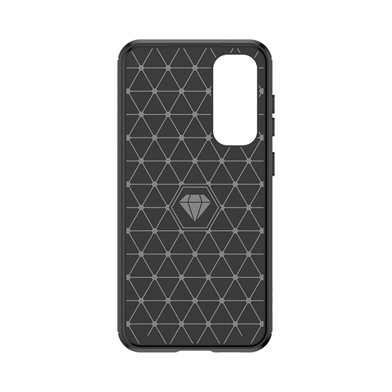 Lankstus anglies rašto dėklas, skirtas Samsung Galaxy S23 FE Carbon Case - juodas
