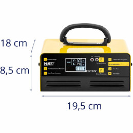 Automobilinis įkroviklis LCD akumuliatoriaus įkroviklis 12/24 V 8/14 A