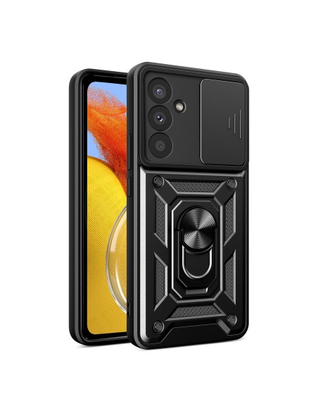 Hybrid Armor Camshield dėklas Samsung M14 su fotoaparato dangteliu - juodas