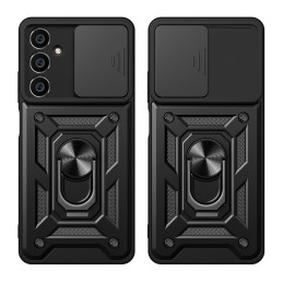 Hybrid Armor Camshield dėklas Samsung M54 su fotoaparato dangteliu - juodas