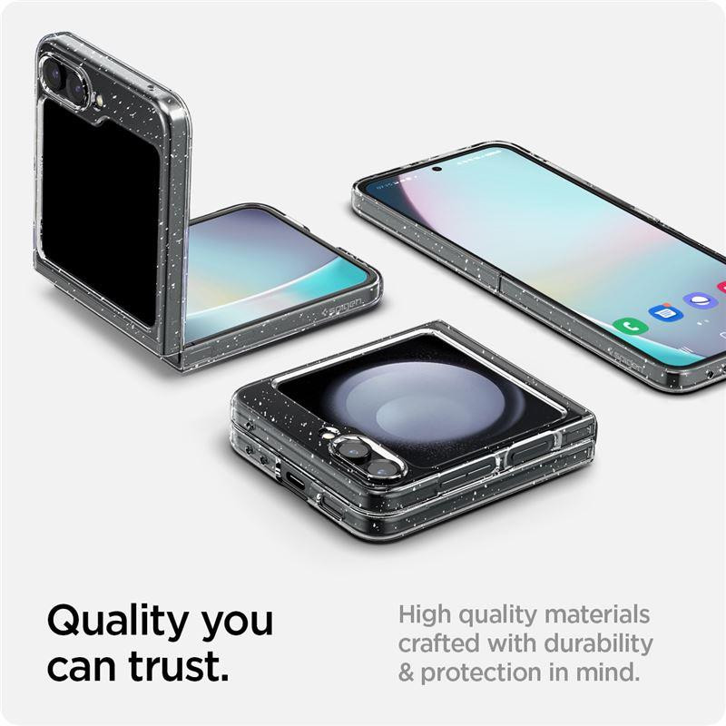 Spigen Airskin dėklas Samsung Galaxy Z Flip 5 - skaidrus ir blizgantis