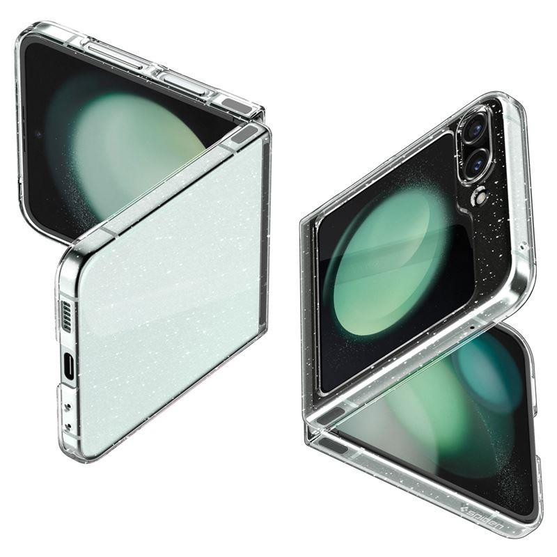 Spigen Airskin dėklas Samsung Galaxy Z Flip 5 - skaidrus ir blizgantis