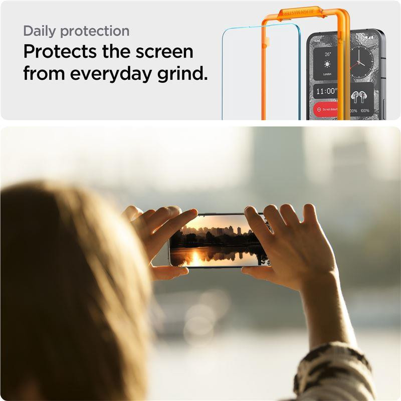 Spigen ALM Glas.tR grūdintas stiklas for Nothing Phone 2 - 2 vnt.