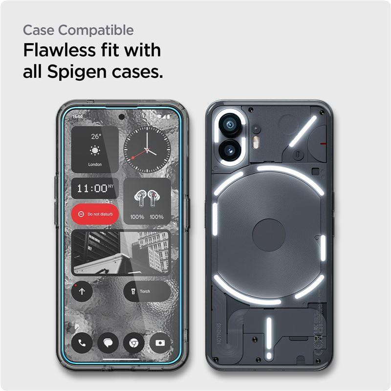 Spigen ALM Glas.tR grūdintas stiklas for Nothing Phone 2 - 2 vnt.