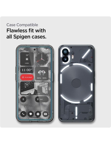 Spigen ALM Glas.tR grūdintas stiklas for Nothing Phone 2 - 2 vnt. Spigen ALM Glas.tR grūdintas stiklas for Nothing Phone 2 - 2 vnt.