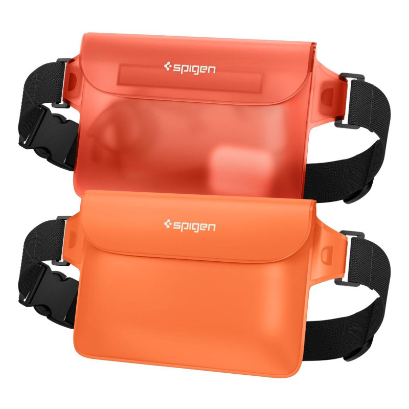 Spigen Aqua Shield A620 vandeniui atsparus klubinis krepšys IPX8 - oranžinis 2 vnt.