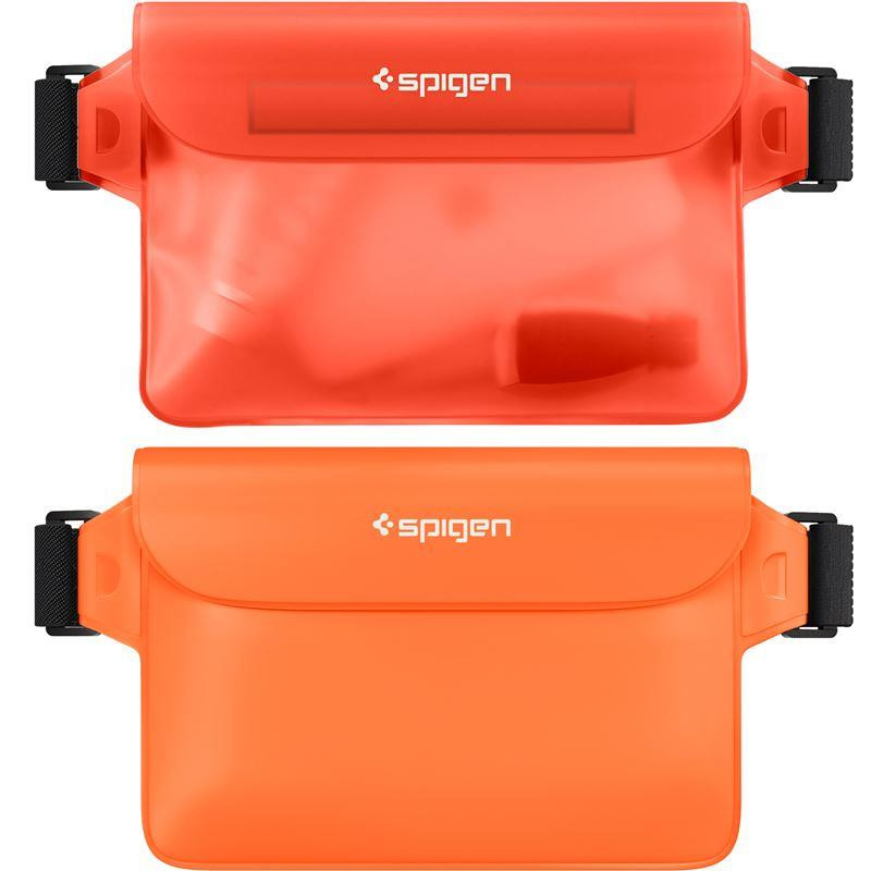 Spigen Aqua Shield A620 vandeniui atsparus klubinis krepšys IPX8 - oranžinis 2 vnt.