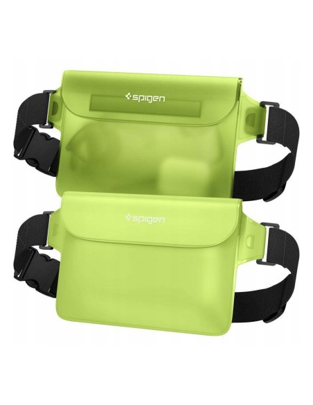 Spigen Aqua Shield A620 vandeniui atsparus klubinis krepšys IPX8 - žalias 2 vnt. Spigen Aqua Shield A620 vandeniui atsparus klubinis krepšys IPX8 - žalias 2 vnt.