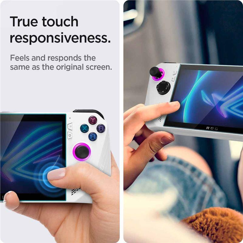 Spigen Glas.tR Plonas grūdintas stiklas, skirtas Asus Rog Ally
