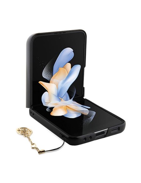 Guess 4G Charms Collection dėklas, skirtas Samsung Galaxy Z Flip 5 - pilkas