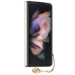 Guess 4G Charms Collection dėklas, skirtas Samsung Galaxy Z Fold 5 - rudas