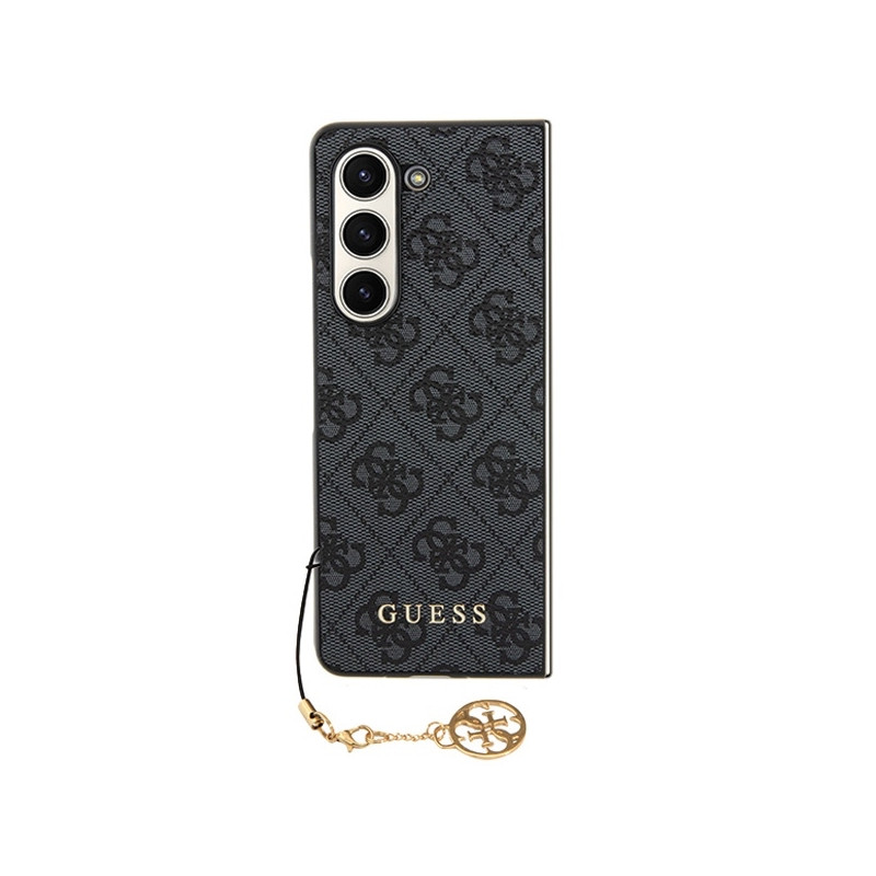 Guess 4G Charms Collection dėklas, skirtas Samsung Galaxy Z Fold 5 - pilkas