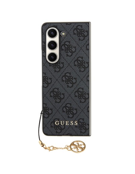 Guess 4G Charms Collection dėklas, skirtas Samsung Galaxy Z Fold 5 - pilkas Guess 4G Charms Collection dėklas, skirtas Samsung Galaxy Z Fold 5 - pilkas
