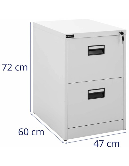 Rakinama metalinė dokumentų spinta - 2 stalčiai Rakinama metalinė dokumentų spinta - 2 stalčiai