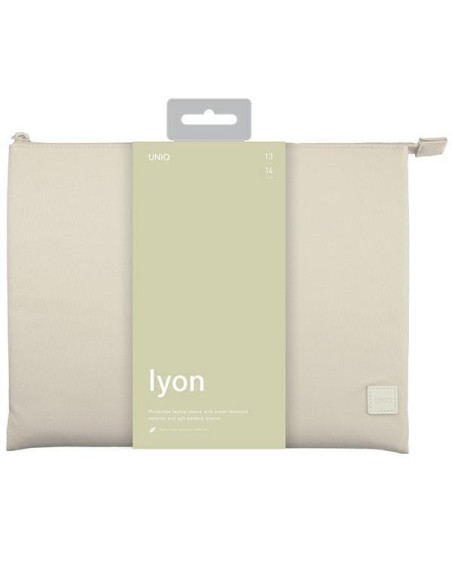 UNIQ Lyon vandeniui atsparus RPET dėklas skirtas 14" nešiojamam kompiuteriui - smėlio spalvos UNIQ Lyon vandeniui atsparus RPET dėklas skirtas 14" nešiojamam kompiuteriui - smėlio spalvos