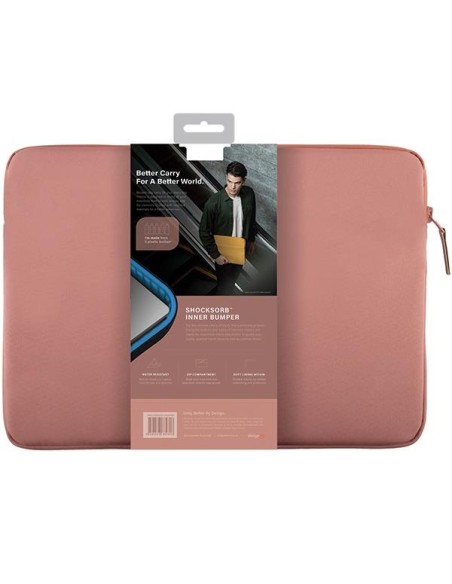 UNIQ Vienna Waterproof RPET dėklas 14" nešiojamam kompiuteriui - rožinis UNIQ Vienna Waterproof RPET dėklas 14" nešiojamam kompiuteriui - rožinis