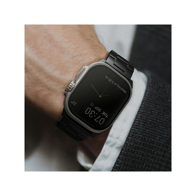 Uniq Osta nerūdijančio plieno dirželis, skirtas Apple Watch 1/ 2/ 3/ 4/ 5/ 6/ 7/ 8/ SE/ SE2/ Ultra 42/ 44/ 45/ 49mm – ju...