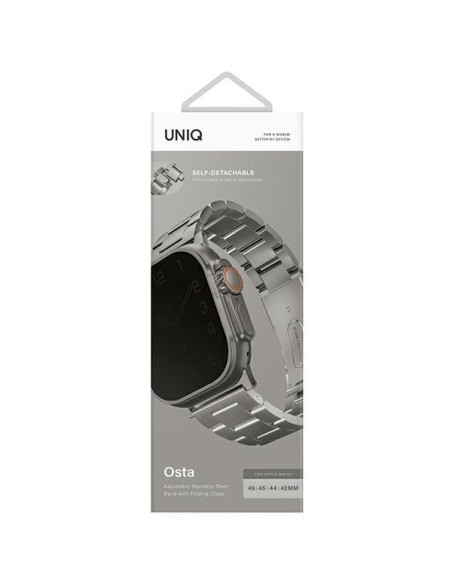 Uniq Osta nerūdijančio plieno dirželis, skirtas Apple Watch 1/ 2/ 3/ 4/ 5/ 6/ 7/ 8/ SE/ SE2/ Ultra 42/ 44/ 45/ 49mm – si... Uniq Osta nerūdijančio plieno dirželis, skirtas Apple Watch 1/ 2/ 3/ 4/ 5/ 6/ 7/ 8/ SE/ SE2/ Ultra 42/ 44/ 45/ 49mm – si...