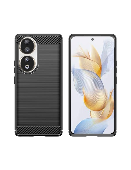 Carbon Case silikoninis dėklas Honor 90 - juodas