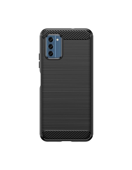 Carbon Case silikoninis dėklas, skirtas Nokia C300 - juodas