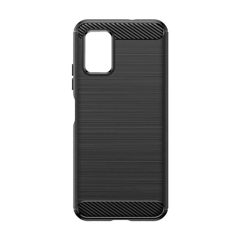 Carbon Case silikoninis dėklas, skirtas Nokia C300 - juodas