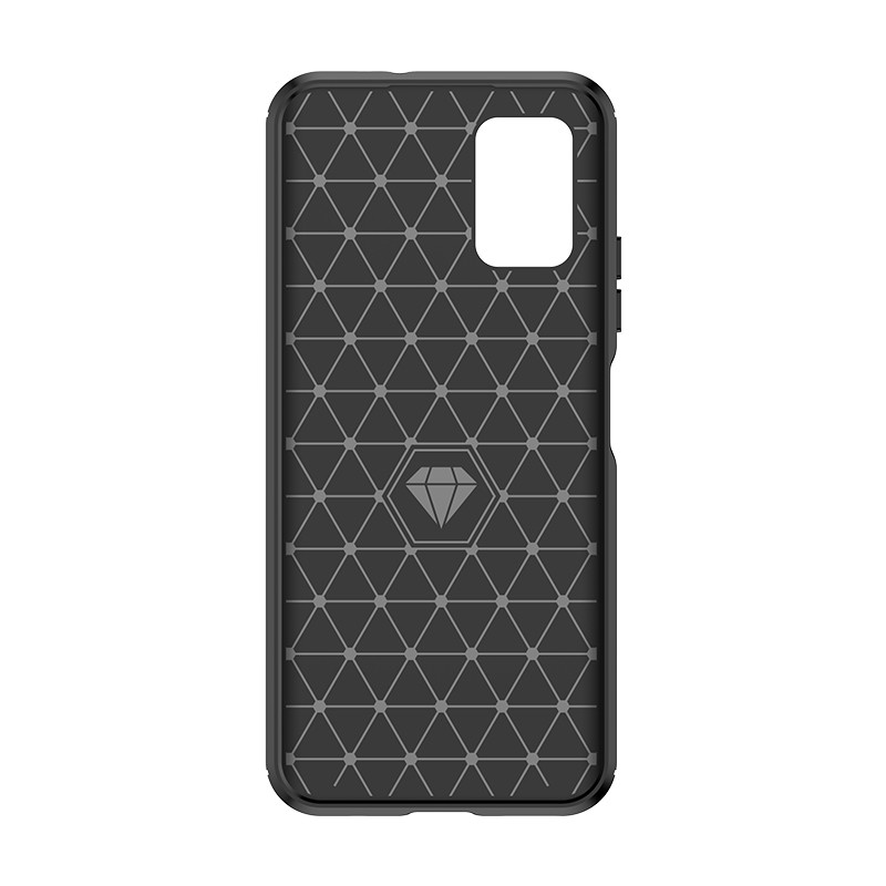 Carbon Case silikoninis dėklas, skirtas Nokia C300 - juodas