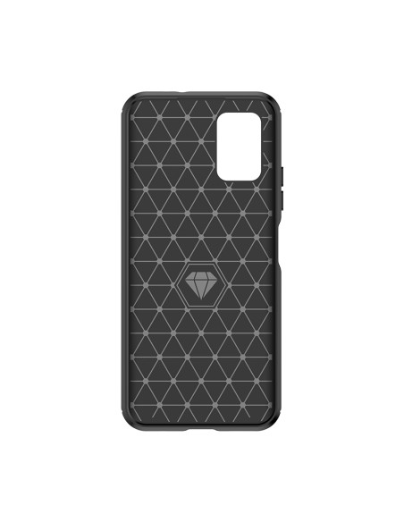 Carbon Case silikoninis dėklas, skirtas Nokia C300 - juodas
