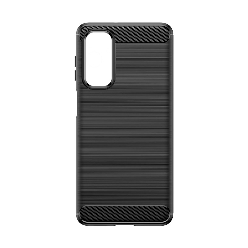 Silikoninis anglies dėklas, skirtas Nokia C12/ Nokia C12 Pro/ Nokia C12 Plus – juodas