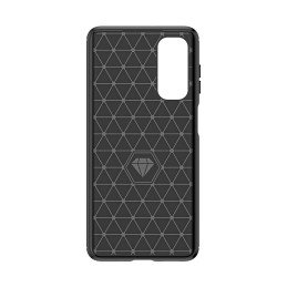 Silikoninis anglies dėklas, skirtas Nokia C12/ Nokia C12 Pro/ Nokia C12 Plus – juodas