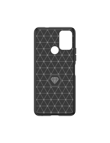 Carbon Case silikoninis dėklas, skirtas Nokia C22 - juodas Carbon Case silikoninis dėklas, skirtas Nokia C22 - juodas