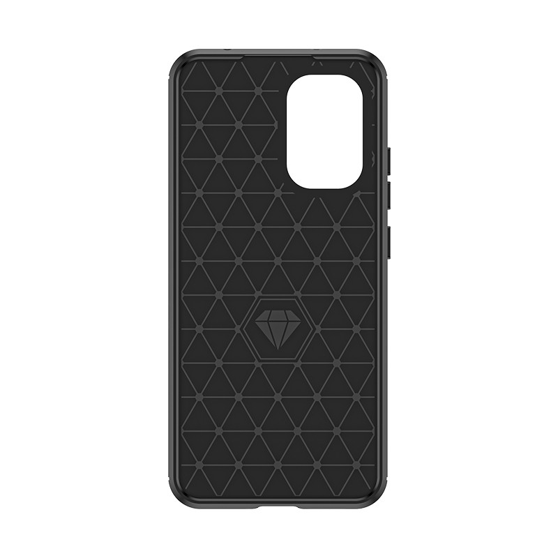 Carbon Case silikoninis dėklas, skirtas Nokia X30 - juodas