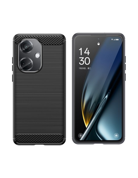 Anglies dėklas, silikoninis dėklas, skirtas OnePlus Nord CE3 5G/ Oppo K11 5G – juodas Anglies dėklas, silikoninis dėklas, skirtas OnePlus Nord CE3 5G/ Oppo K11 5G – juodas