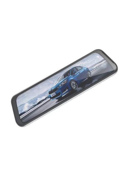 DVR911 automobilinis vaizdo registratorius veidrodyje Full HD G-sensorius su atbulinės eigos kamera - pilka