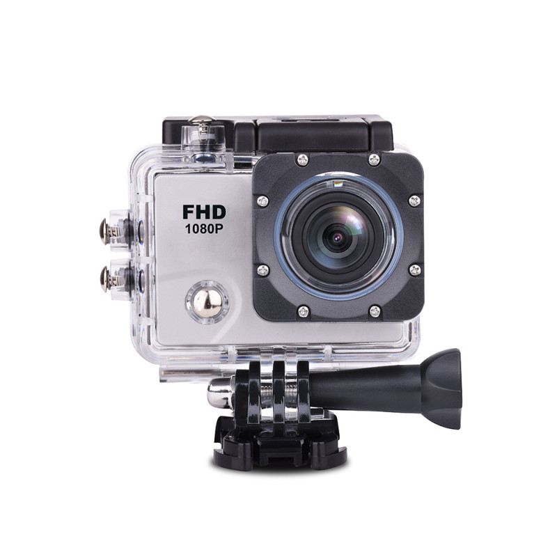 DV2400 Full HD Wi-Fi 12Mpx sportinė kamera, atspari vandeniui, plataus kampo + priedai – balta