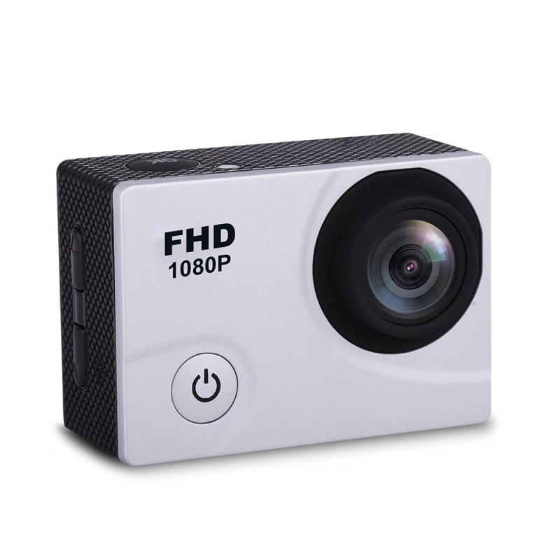 DV2400 Full HD Wi-Fi 12Mpx sportinė kamera, atspari vandeniui, plataus kampo + priedai – balta