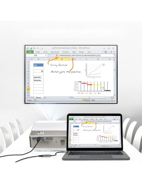Adapteris HUB USB Type C - HDMI 2.0 + HDMI kabelis 2m pilkas Adapteris HUB USB Type C - HDMI 2.0 + HDMI kabelis 2m pilkas