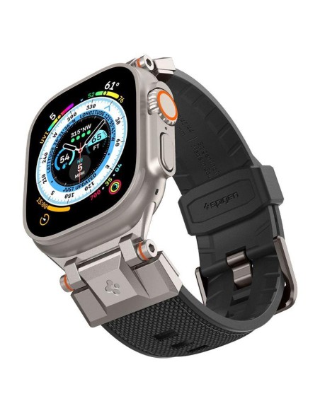 Spigen Durapro Armor dirželis, skirtas Apple Watch 4/ 5/ 6/ 7/ 8/ 9/ SE/ Ultra (42/ 44/ 45/ 49 mm) - juodas Spigen Durapro Armor dirželis, skirtas Apple Watch 4/ 5/ 6/ 7/ 8/ 9/ SE/ Ultra (42/ 44/ 45/ 49 mm) - juodas