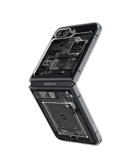 Spigen Airskin dėklas, skirtas Samsung Galaxy Z Flip 5 - tamsiai pilkas (Zero One modelis) Spigen Airskin dėklas, skirtas Samsung Galaxy Z Flip 5 - tamsiai pilkas (Zero One modelis)