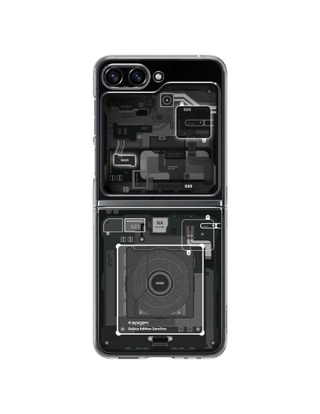 Spigen Airskin dėklas, skirtas Samsung Galaxy Z Flip 5 - tamsiai pilkas (Zero One modelis) Spigen Airskin dėklas, skirtas Samsung Galaxy Z Flip 5 - tamsiai pilkas (Zero One modelis)