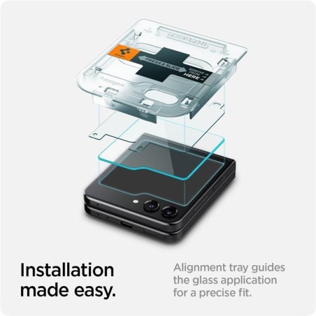 Spigen Glas.tR EZ Fit grūdintas stiklas Samsung Galaxy Z Flip 5 - 2 vnt. Spigen Glas.tR EZ Fit grūdintas stiklas Samsung Galaxy Z Flip 5 - 2 vnt.