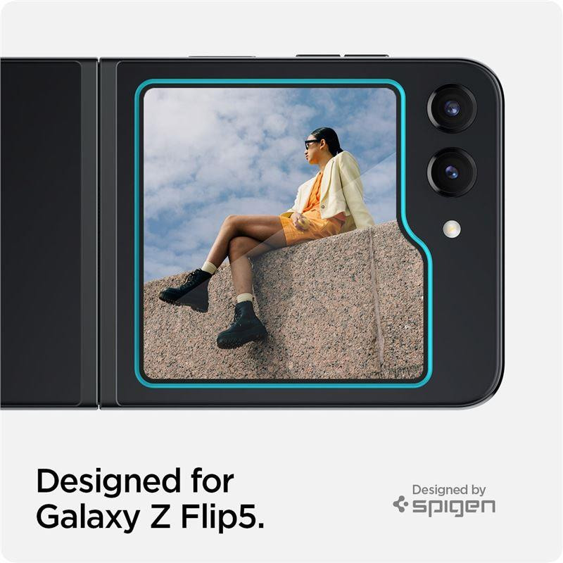 Spigen Glas.tR EZ Fit grūdintas stiklas Samsung Galaxy Z Flip 5 - 2 vnt.