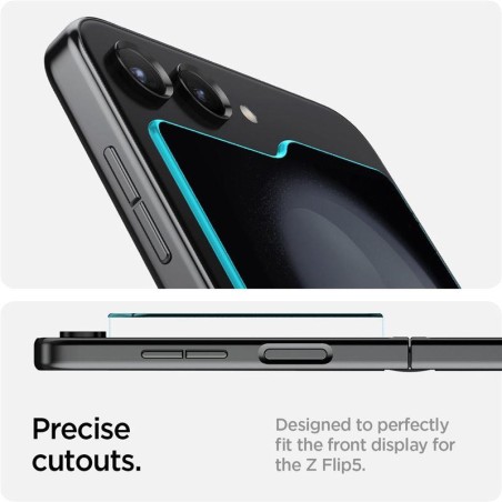 Spigen Glas.tR EZ Fit grūdintas stiklas Samsung Galaxy Z Flip 5 - 2 vnt. Spigen Glas.tR EZ Fit grūdintas stiklas Samsung Galaxy Z Flip 5 - 2 vnt.