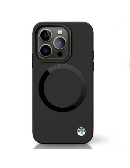 BMW Signature Liquid Silicone MagSafe dėklas iPhone 14 - juodas BMW Signature Liquid Silicone MagSafe dėklas iPhone 14 - juodas