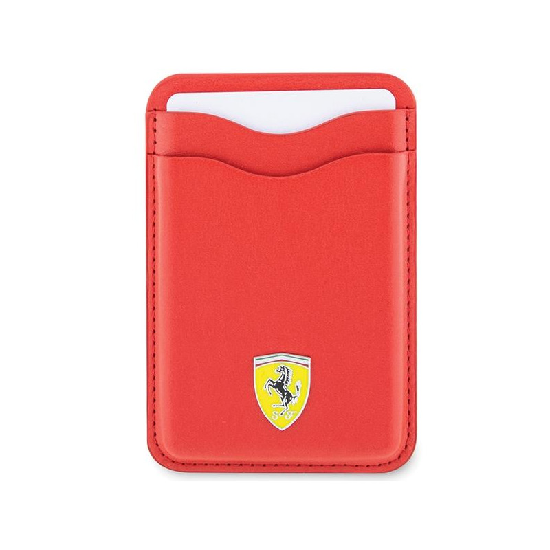 Ferrari MagSafe Leather 2023 Collection magnetinė piniginė - raudona